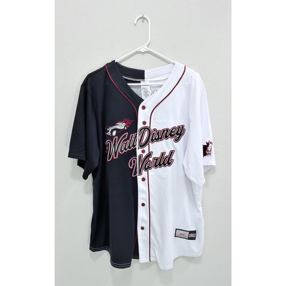 NWT Disney Cruella De Vil 101 Dalmatians Baseball Jersey - Large